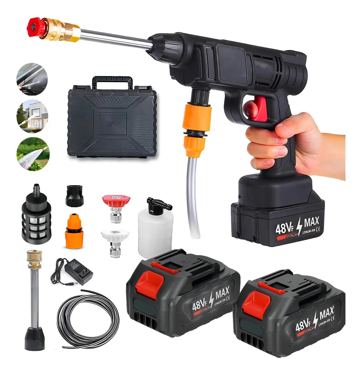 Lavadora de Alta Pressão a Bateria com Maleta – Well Tools®