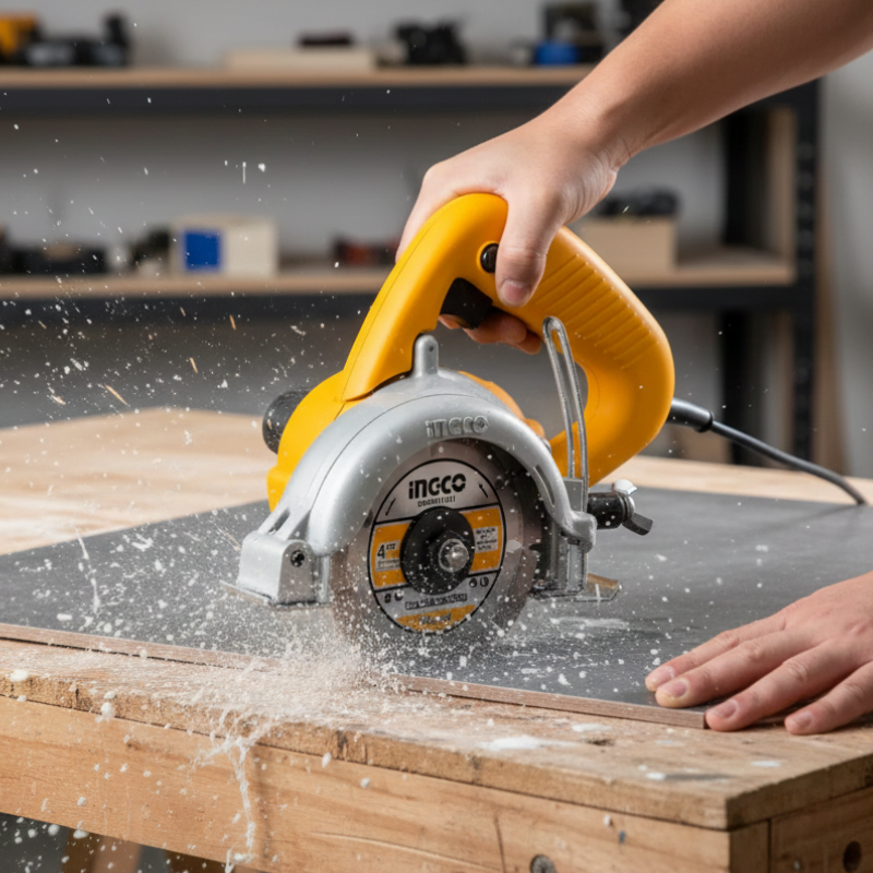 Serra Mármore Profissional 1400w 4.3/8'' Ingco Umc14008-9