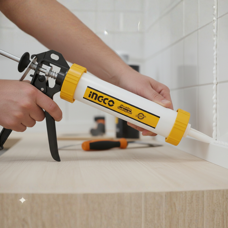 Aplicador De Silicone Tubular Alumínio 12 Ingco Hcg0112