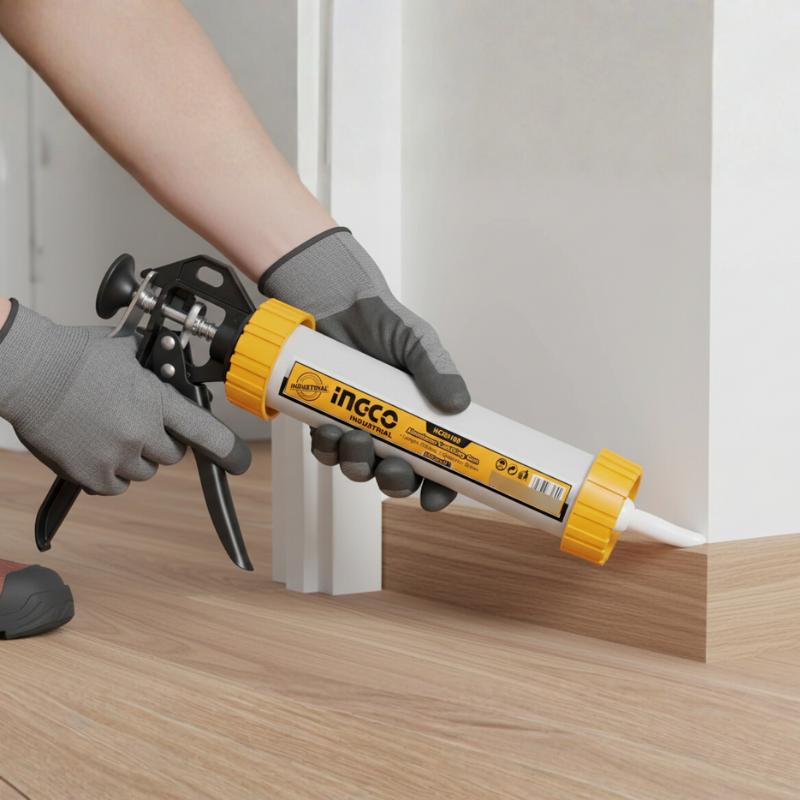 Pistola de aplicação industrial de silicone Ingco Hcg0109 9