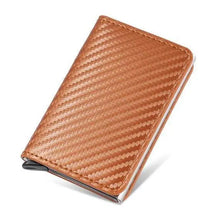 Carteira Masculina Couro PU Preta RFID Anti-Roubo Automática - Well Tools®