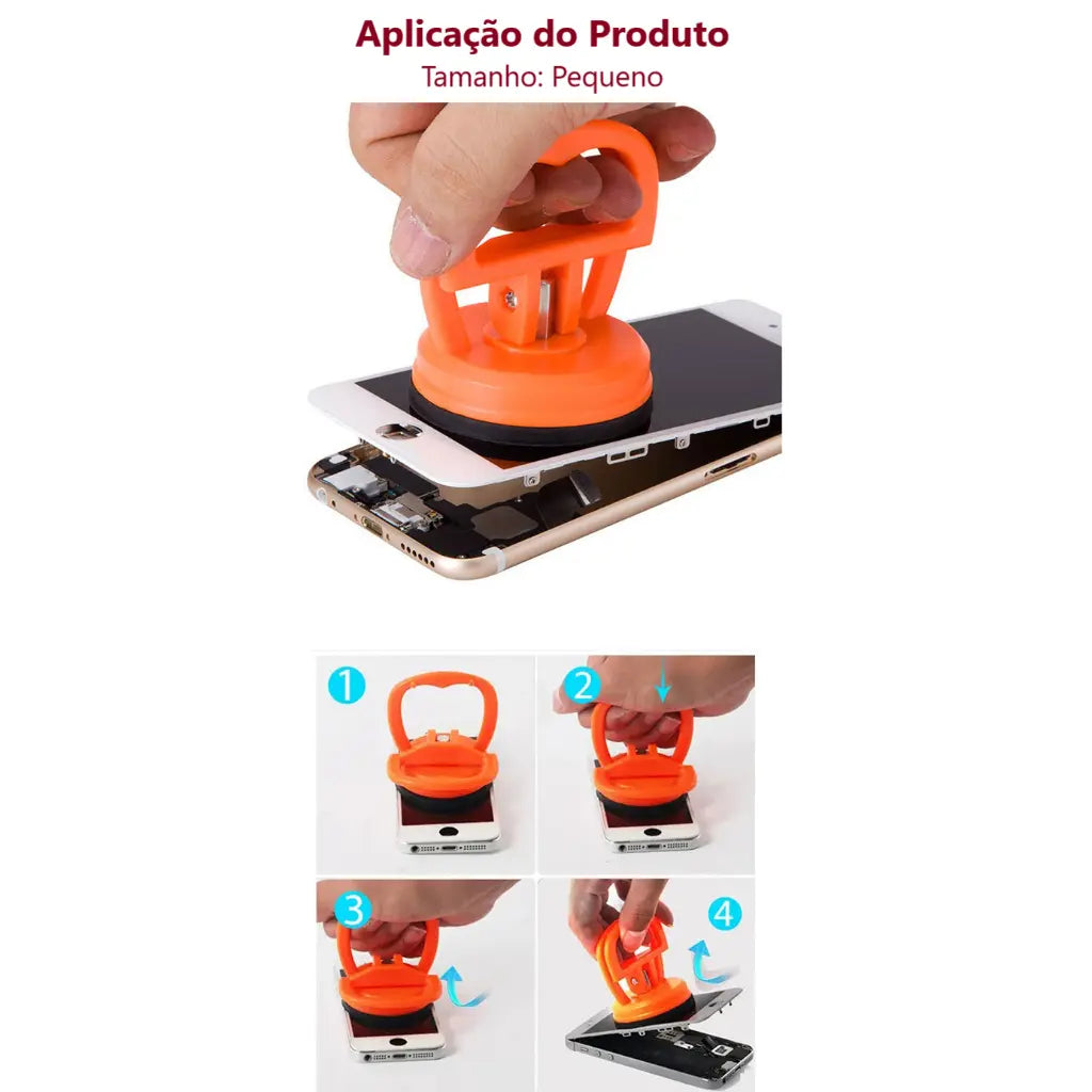Ventosa 5,7cm para Desamassar Carro e Reparo de Celular - Well Tools®