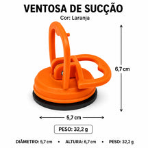 Ventosa 5,7cm para Desamassar Carro e Reparo de Celular - Well Tools®