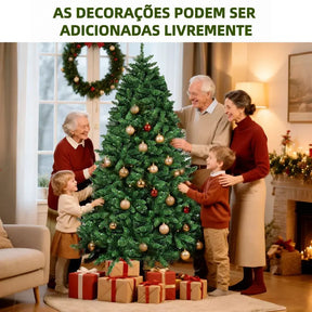 Árvore de Natal Luxo de Cedro 2,10m com 1200 Galhos – Well Tools®