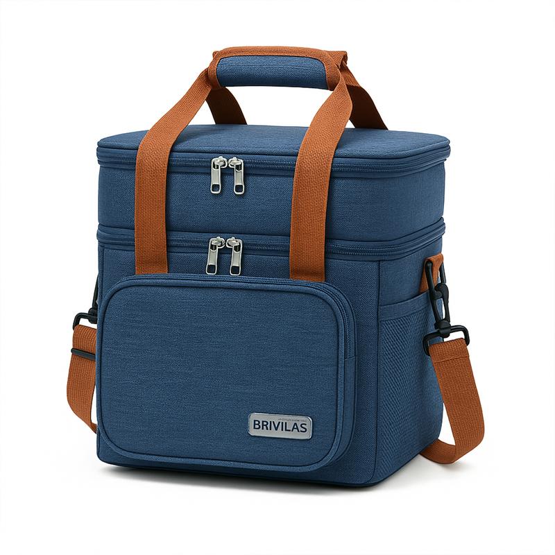 Bolsa Térmica com 2 Compartimentos, Alça de Mão e Isolamento Térmico – Well Tools®