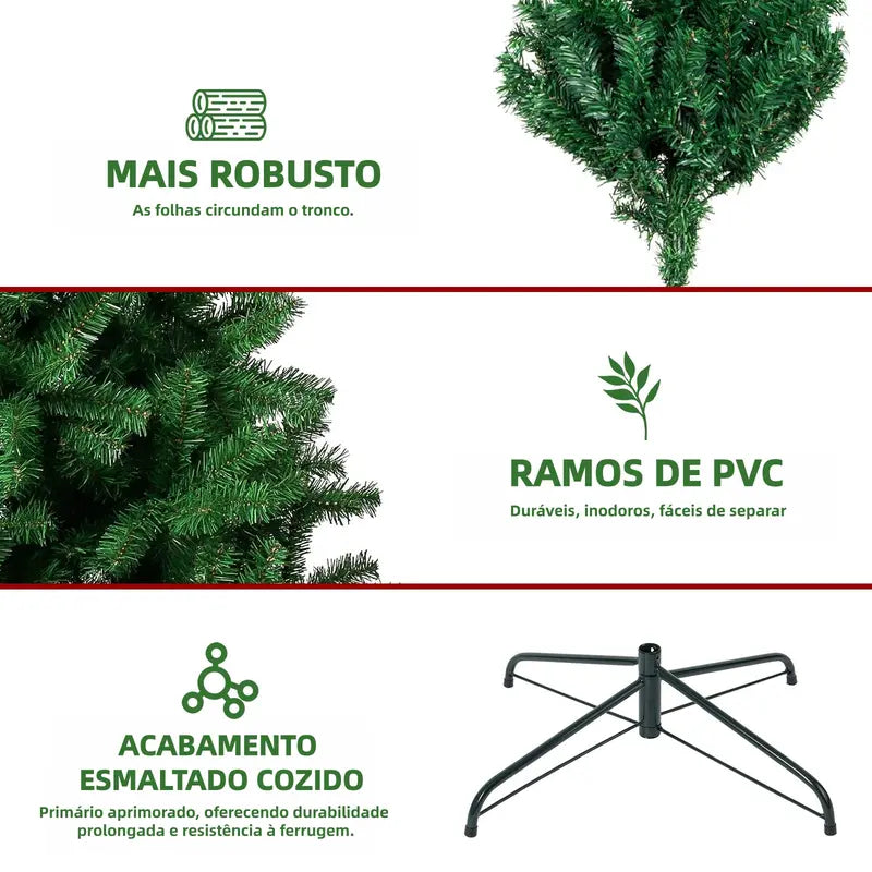 Árvore de Natal Luxo de Cedro 2,10m com 1200 Galhos – Well Tools®