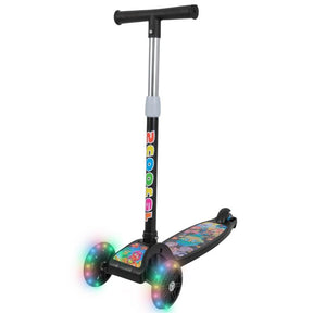 Patinete Infantil 3 Rodas com LED, Dobrável e Ajustável para Meninos e Meninas – Well Tools®