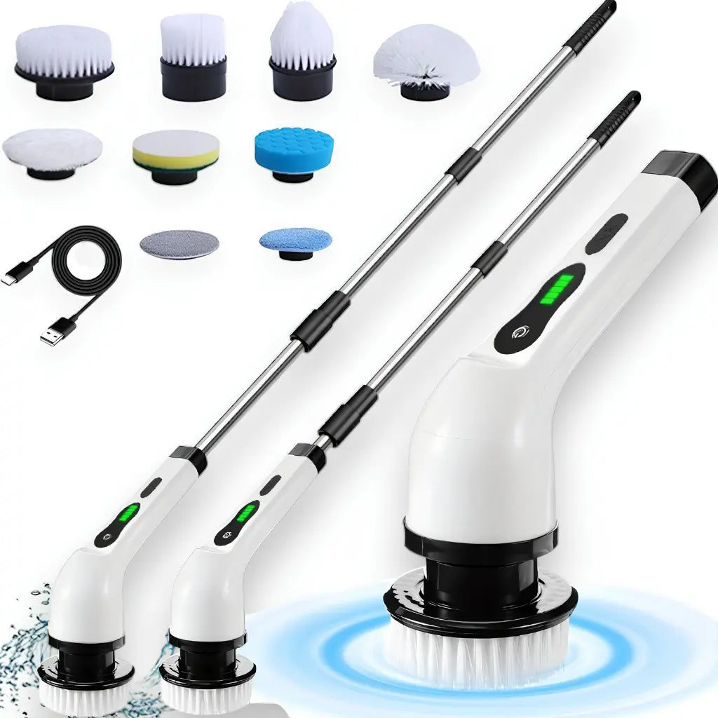 Escova Elétrica de Limpeza 9 em 1 Recarregável – Well Tools®