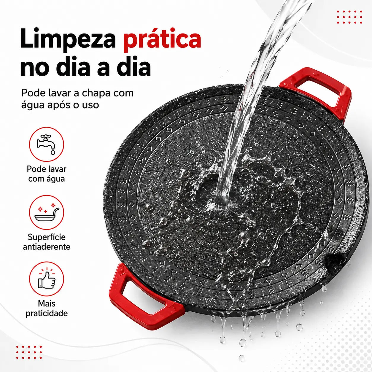 Churrasqueira Elétrica 36cm com Chapa Antiaderente e 5 Níveis de Temperatura - Well Tools®