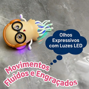Polvo Dançante Inteligente com LED – Canta, Dança e Evita Obstáculos - Well Tools®