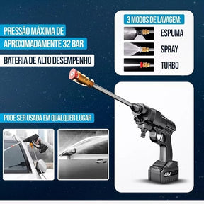 LAVADORA DE ALTA PRESSÃO VAP LIMPEZA (2 BATERIA/5 PILHAS) - WELL TOOLS®
