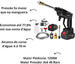 LAVADORA DE ALTA PRESSÃO VAP LIMPEZA (2 BATERIA/5 PILHAS) - WELL TOOLS®
