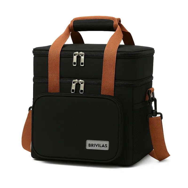 Bolsa Térmica com 2 Compartimentos, Alça de Mão e Isolamento Térmico – Well Tools®