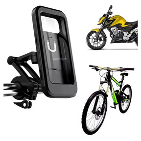 Suporte para Celular de Moto e Bike 6,6" com Trava, Articulado 360° e à Prova d'Água – Well Tools®