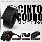 Cinto Masculino Couro Sintético com Fivela Automática - Well Tools®