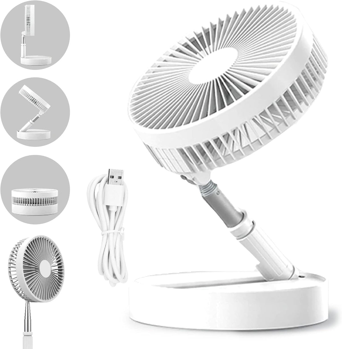 VENTILADOR PORTÁTIL AJUSTÁVEL E RECARREGÁVEL - WELL TOOLS®