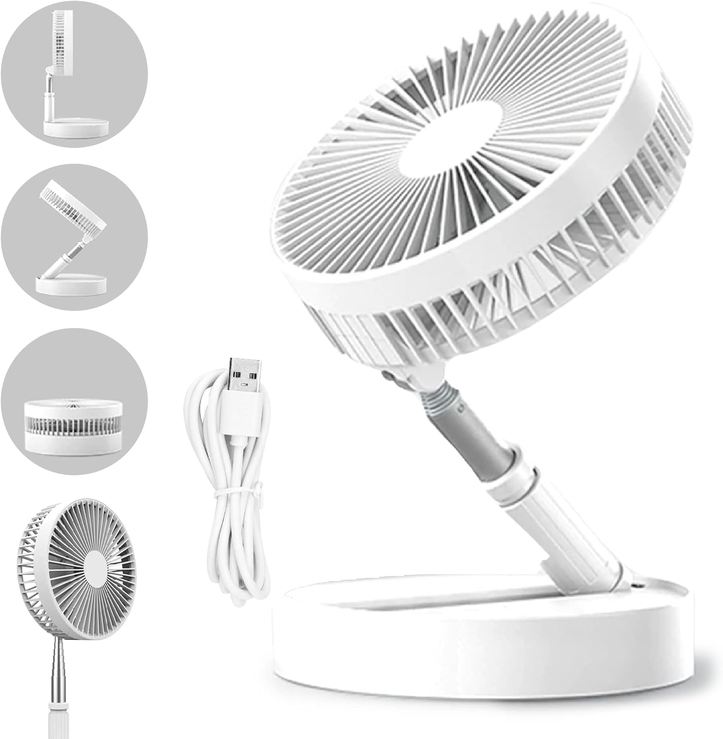 VENTILADOR PORTÁTIL AJUSTÁVEL E RECARREGÁVEL - WELL TOOLS®