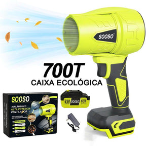 Soprador de Folhas Sem Fio Turbo Jato Potente com Motor de Cobre para Casa, Jardim e Carro – Well Tools®
