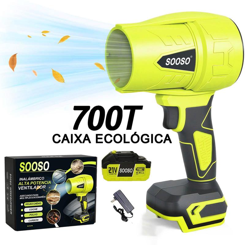 Soprador de Folhas Sem Fio Turbo Jato Potente com Motor de Cobre para Casa, Jardim e Carro – Well Tools®