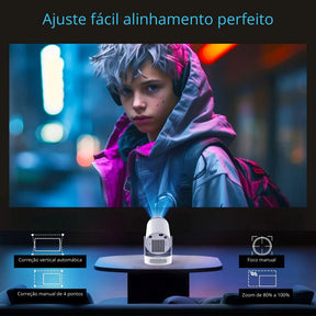 MINI PROJETOR PORTÁTIL 4K - WELL TOOLS®