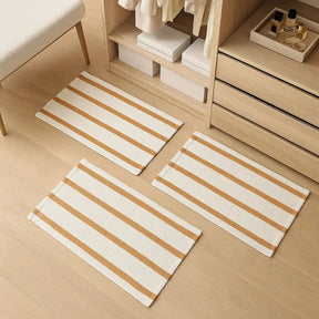 Kit 3 Tapetes com listras para Porta Cozinha Sala 40CM x 60CM - Well Tools®