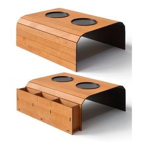 Kit 2 Esteiras para Braço de Sofá com Suporte para Copos e Apoio Lateral – Well Tools®