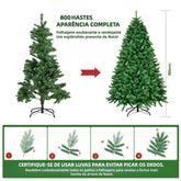 Árvore de Natal Luxo de Cedro 2,10m com 1200 Galhos – Well Tools®