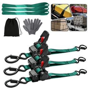 Cinta com Catraca Automática Retrátil 3,6m com Ganchos em S – Well Tools®
