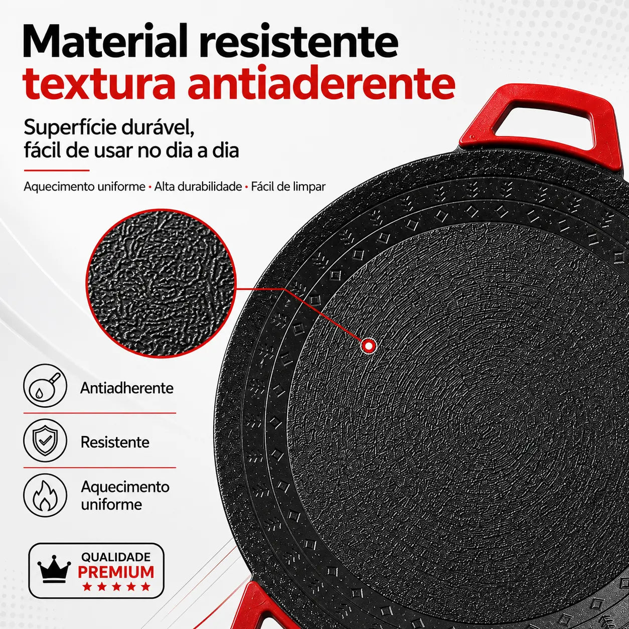 Churrasqueira Elétrica 36cm com Chapa Antiaderente e 5 Níveis de Temperatura - Well Tools®