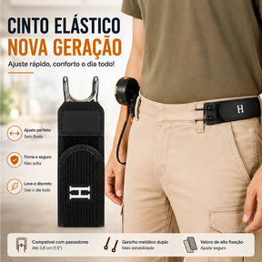 Cinto Modelador de Cintura Elástico Ajustável com Velcro Unissex Masculino e Feminino – Well Tools®