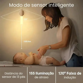 LUMINÁRIA RECARREGÁVEL COM SENSOR DE MOVIMENTO - WELL TOOLS®