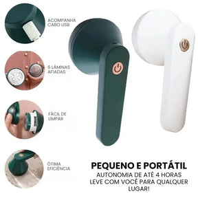REMOVEDOR E APARADOR DE PELOS DE ROUPAS ELÉTRICO RECARREGÁVEL - WELL TOOLS®