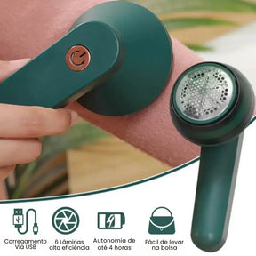 REMOVEDOR E APARADOR DE PELOS DE ROUPAS ELÉTRICO RECARREGÁVEL - WELL TOOLS®