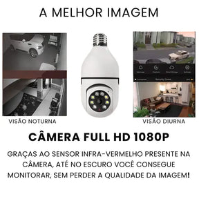 CÂMERA DE SEGURANDÇA FULL HJ WI-FI INTELIGENTE 360° - WELL TOOLS®