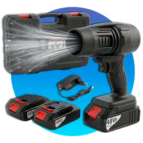 Soprador De Folhas Portátil Turbo 48v 800w Sem Fio + 2 Baterias E Maleta Limpeza - Marca Well Tools