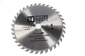 SERRA DE WIDEA PARA MADEIRA 235X36TX25,4mm LINHA PRO