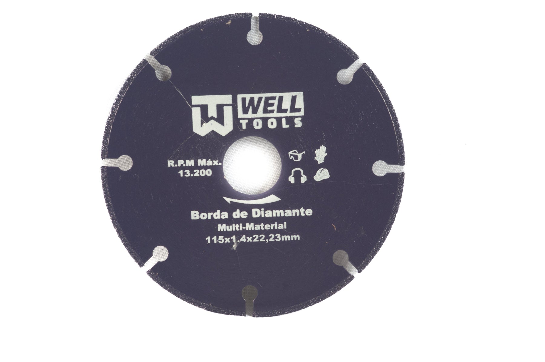 DISCO DE CORTE COM BORDA DE DIAMANTE 115X1,4X22,23mm LINHA PRO PARA FERRO