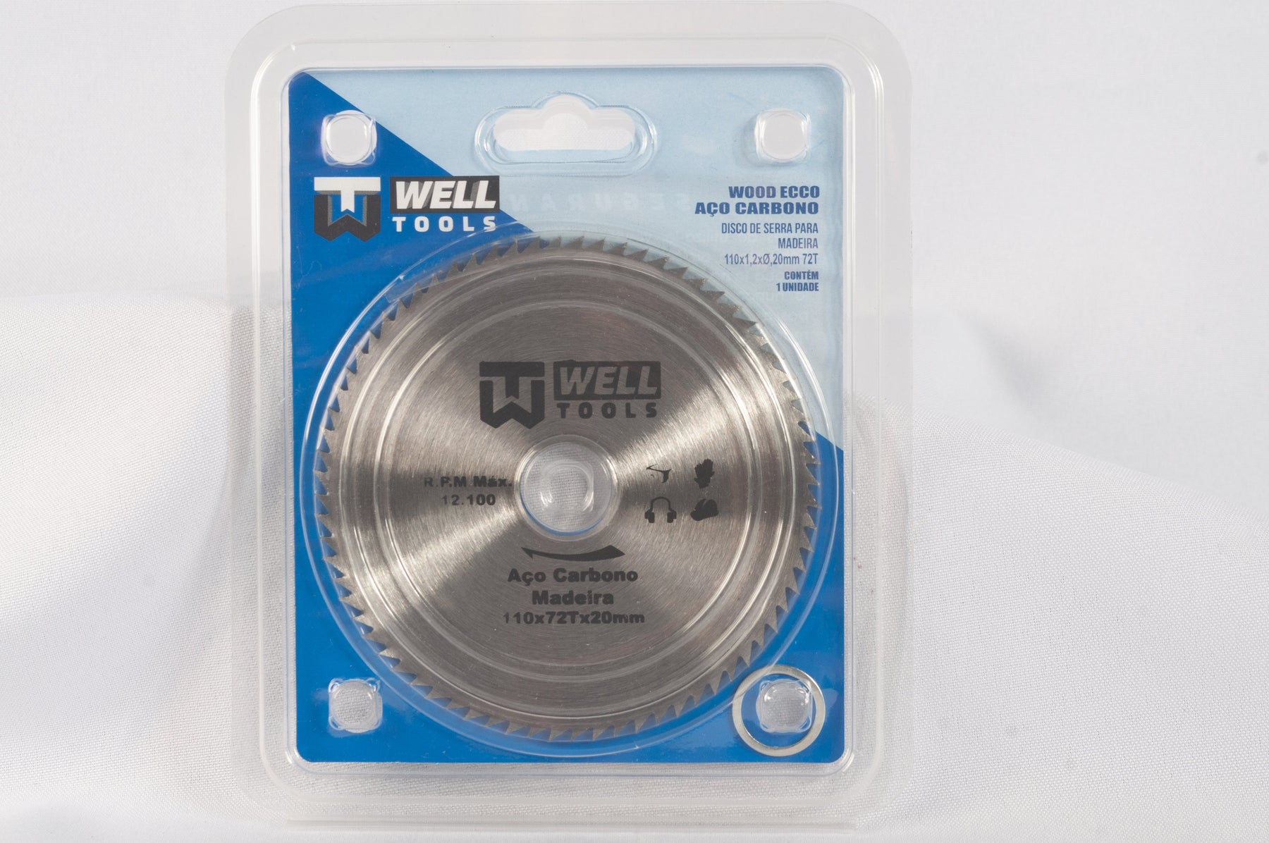 SERRA DE AÇO CARBONO PARA MADEIRA 110X72TX20mm LINHA ECCO