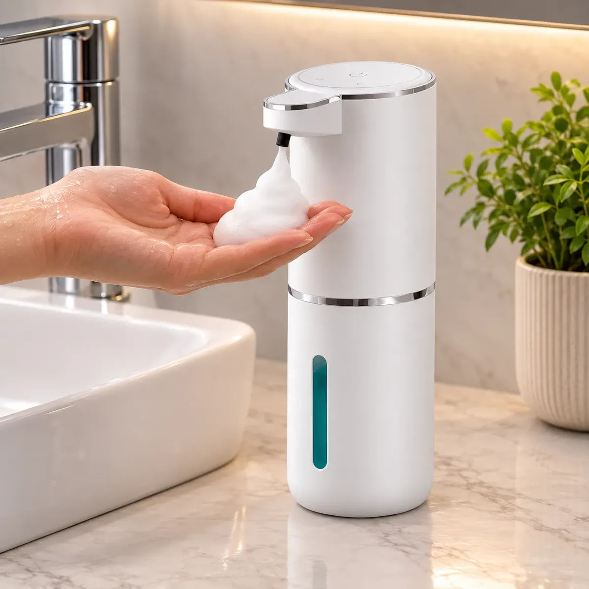 Saboneteira Dispenser Automático com Sensor Infravermelho para Sabonete e Detergente - Well Tools®