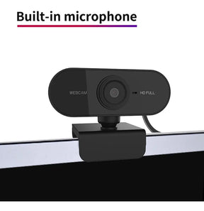 Webcam Full HD 1080p 2MP USB com Microfone Embutido - Well Tools®