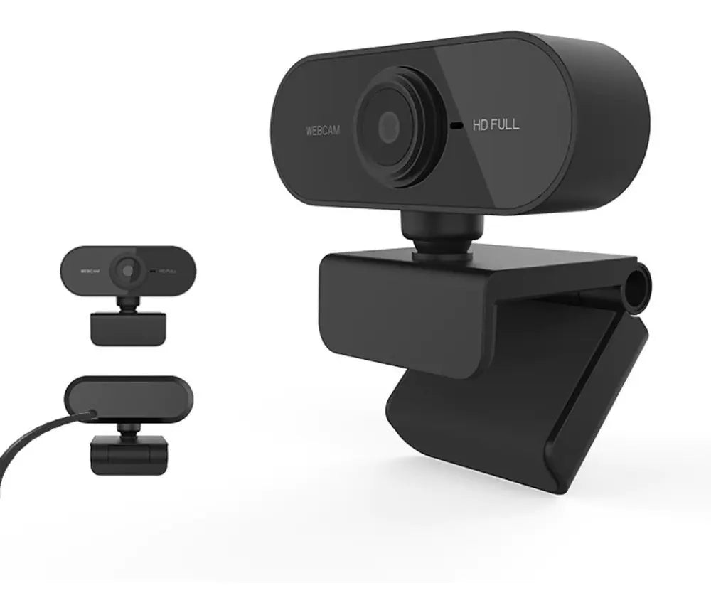 Webcam Full HD 1080p 2MP USB com Microfone Embutido - Well Tools®