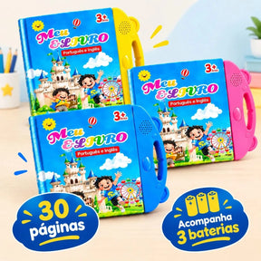 Livro Interativo Infantil com Som e Toque – Aprendizagem Bilíngue Português/Inglês Multitemas – Well Tools®