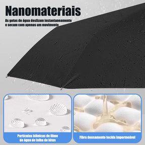 Guarda-Chuva Automático Grande 12 Hastes UV Reforçado Dobrável - Well Tools®