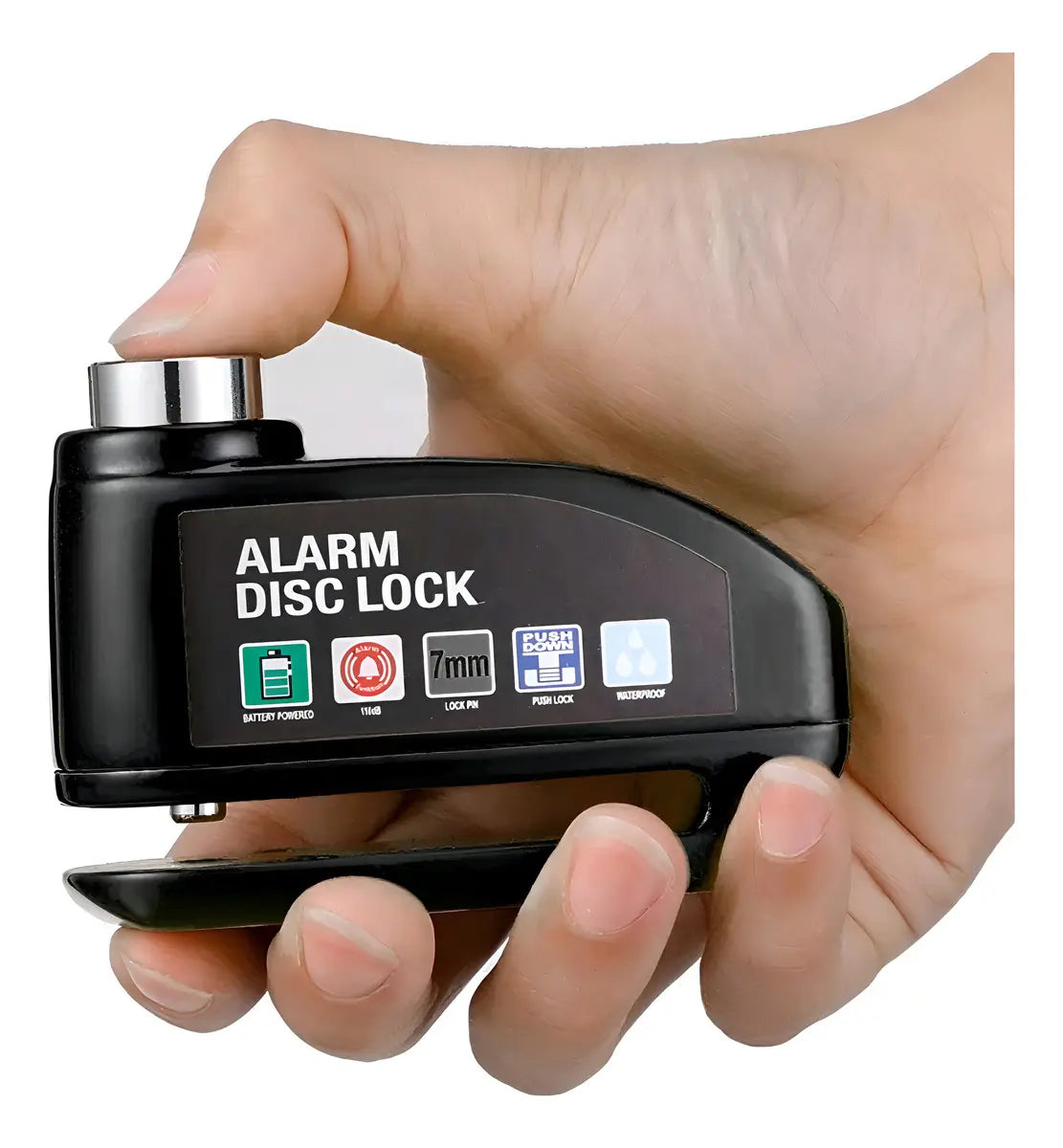 Trava de Disco Antifurto com Alarme 110dB em Alumínio à Prova d'Água para Moto e Bike – Well Tools®