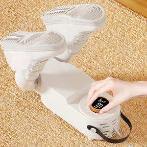 Secador de Sapatos Elétrico Dobrável 220V com Aquecimento, Tela Touch e Temporizador – Well Tools®