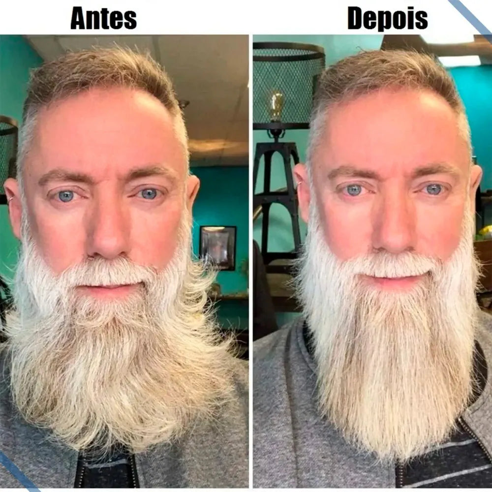 Escova Elétrica para Barba e Cabelo Bivolt – Pente Alisador Portátil Masculino - Well Tools®