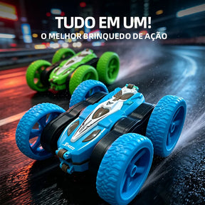 Carro de Controle Remoto Acrobático 360° com Manobras e Alta Diversão Infantil – Well Tools®