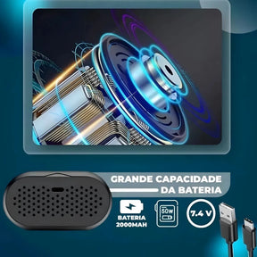 Mini Compressor de Ar Portátil com Calibrador Automático para Pneus e Infláveis -  Well Tools®