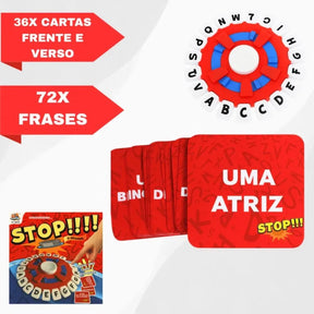 Jogo de Tabuleiro Educativo 10 Segundos Vermelho e Azul - Well Tools®