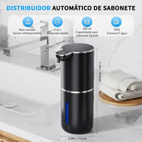 Saboneteira Dispenser Automático com Sensor Infravermelho para Sabonete e Detergente - Well Tools®